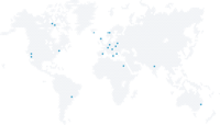 Sancona Weltkarte mit allen Kunden und Partnern